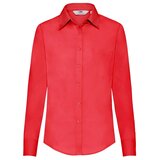 Fruit Of The Loom F17•LADIES LONG SLEEVE POPLIN SHIRT