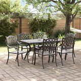  Set od 4 Crna Lijevani aluminij 6-sjedalni Višenamjenski | shoptok.hr