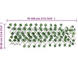 Proširiva rešetka od lažnog lišća grožđa zelena 190x60 cm | shoptok.hr