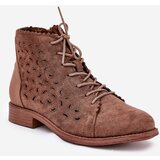 S. BARSKI Low Ankle Boots With Perforated Pattern S.Barski | Shoptok.si