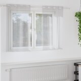 vidaXL Zavjese sa zavjesama 2 pcs Svjetlosiva 140 x 140 cm Poliester | shoptok.hr