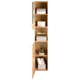 Premium Living Visoka Omara Float, Hrast, Antracit | Shoptok.si