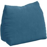 vidaXL Poglavni vzglavnik Modra 45 x 20 x 35 cm Žametna tkanina | Shoptok.si