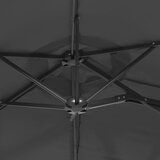  Dvostruki vrtni suncobran s LED svjetlima antracit 316 x 145 cm | Eponuda.com