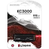 Kingston SSD 512GB KC3000 M.2, NVMe PCIe Gen 4.0 R/W : 7000/3900MB/s / SKC3000S/512G/ 36 mjeseci | Eponuda.ba