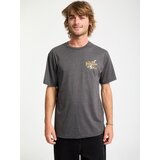 Volcom Majica 'Back Country HTH' ecru / rumena / temno siva | Shoptok.si