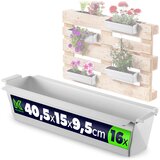 KADAX Cvetlični lončki za europaleto, škatla 40 cm, cvetlični lonček 16 kosov, (5000350958) | Shoptok.si