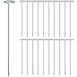  Kolci za vrtne biljke 20 kom tamnozeleni 40 cm čelični | Eponuda.com