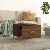  Stolić za kavu smeđa boja hrasta 50x50x40 cm konstruirano drvo | shoptok.hr