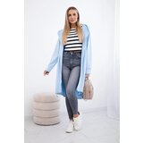 Kesi Cardigan with oversize print in azure color | shoptok.hr