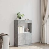 vidaXL Visoka komoda siva boja betona 63x33x100 cm konstruirano drvo | shoptok.hr