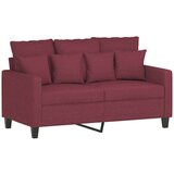  3-dijelni set sofa s jastucima crvena boja vina od tkanine | shoptok.hr