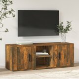 vidaXL TV omarica dimljen hrast 100x31,5x35 cm inženirski les | Shoptok.si