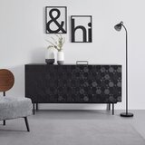 Bessagi Home komoda roma, črna, strukturirana | Shoptok.si