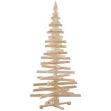vidaXL Božična drevesa z stojalom Naravna 180 cm Trdna borovina | Shoptok.si