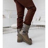 Gemre Green insulated ankle boots with decorative strap Lido | shoptok.hr