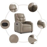 vidaXL Naslonjač na podizanje od umjetne kože boja cappuccina | shoptok.hr