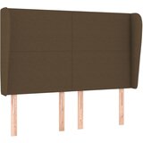 Maison Chic Vzglavna omarica - Nočna omarica - Posteljna omarica z ušesi temno rjavo 147x23x118/128 cm blago, (21709564) | Shoptok.si