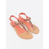Shelvt Coral flip-flop sandals with chain | Shoptok.si