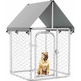 Vanjski kavez za pse s krovom 100 x 100 x 150 cm | shoptok.hr