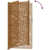 Vrtna vrata 100x175 cm Čelik otporan na vremenske uvjete Dizajn plamena | shoptok.hr