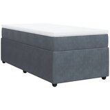  Box spring krevet s madracem tamnosivi 90x190 cm baršunasti | shoptok.hr