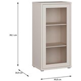 CARRYHOME VITRINA, peščene barve | Shoptok.si