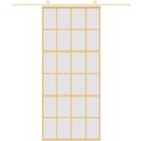  Drsna vrata zlata 90x205 cm mat ESG steklo in aluminij, (20983018) | Shoptok.si