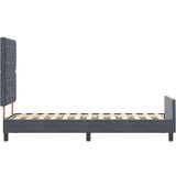 vidaXL Krevet s okvirima Tamno siva 80x200 cm Baršun | shoptok.hr