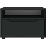 vidaXL TV omarica VISNES Črna 60x40x38 cm Izoblikovan les | Shoptok.si
