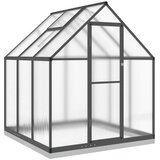  Staklenik s okvirom antracit 169 x 169 x 202 cm aluminijski | shoptok.hr