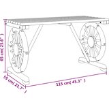  Vrtni stol 115 x 55 x 65 cm od masivne jelovine | shoptok.hr