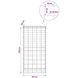  Gabion s žicom debljine 3 5 mm i mrežom 10x10 cm 50x30x100 cm - 30 cm 100 cm 50 cm | shoptok.hr