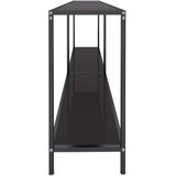  Konzolni stol crni 180 x 35 x 75,5 cm od kaljenog stakla | shoptok.hr