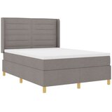 Box Postelja s vzmetnico in LED Taupe 140x200 cm Tkanina, (22048925) | Shoptok.si