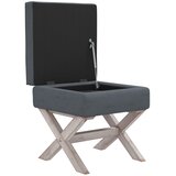  Tabure za pohranu tamnosivi 45 x 45 x 49 cm baršunasti | Eponuda.com