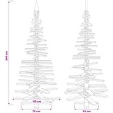  Drveno božićno drvce KOTKA 240 cm Masivna borovina Prirodno | shoptok.hr