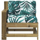 vidaXL Vrtna sofa s naslonom za ruke i jastukom impregnirana borovina | shoptok.hr