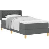  Krevet s opruga kutije Tamno siva 190 x 90 cm Poliester | shoptok.hr