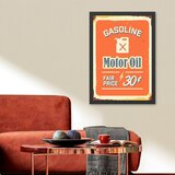 Wallity uramljena slika Motor Oil 2, 55x75 cm | ePonuda.com