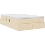 Krevet s madracem i skladištem Krema 120 x 200 cm Poliester | shoptok.hr