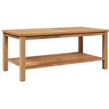  Kava Stol s pohranom Smeđa 110 x 55 x 45 cm Čvrsto teak drvo | shoptok.hr