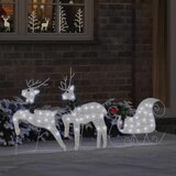 vidaXL LED irvasi 3 pcs Hladna bijela tkanina | shoptok.hr
