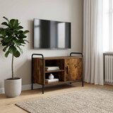  TV ormar 133 x 33 x 50 cm Dimljeni hrast Konstruirano drvo Slike
