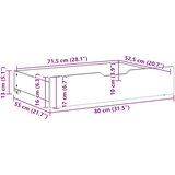  Ladice ispod kreveta 2 kom bijele 80x55x17 cm od borovine | shoptok.hr