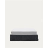 Kave Home Antracitno sivi tapecirani bračni krevet 160x200 cm Jaira – | shoptok.hr