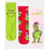 Sinsay Čarape s pamukom, pakiranje od 3 para Grinch | shoptok.hr