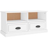 TV ormarić bijeli 93 x 35,5 x 45 cm od konstruiranog drva | shoptok.hr