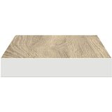  Plutajuće zidne police 4 kom hrast i bijele 50x23x3,8 cm MDF | Eponuda.com
