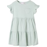  Dječja haljina s volanima na rukavima boja mente 128 | shoptok.hr